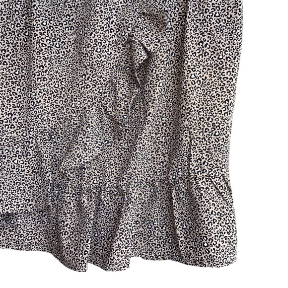 Altar’d State Zadie Leopard Print Ruffle Mini Skirt NEW - Picture 4 of 5